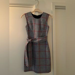 NWT JCrew plaid fall/winter dress.Comes with matching belt. Retail value $228.00